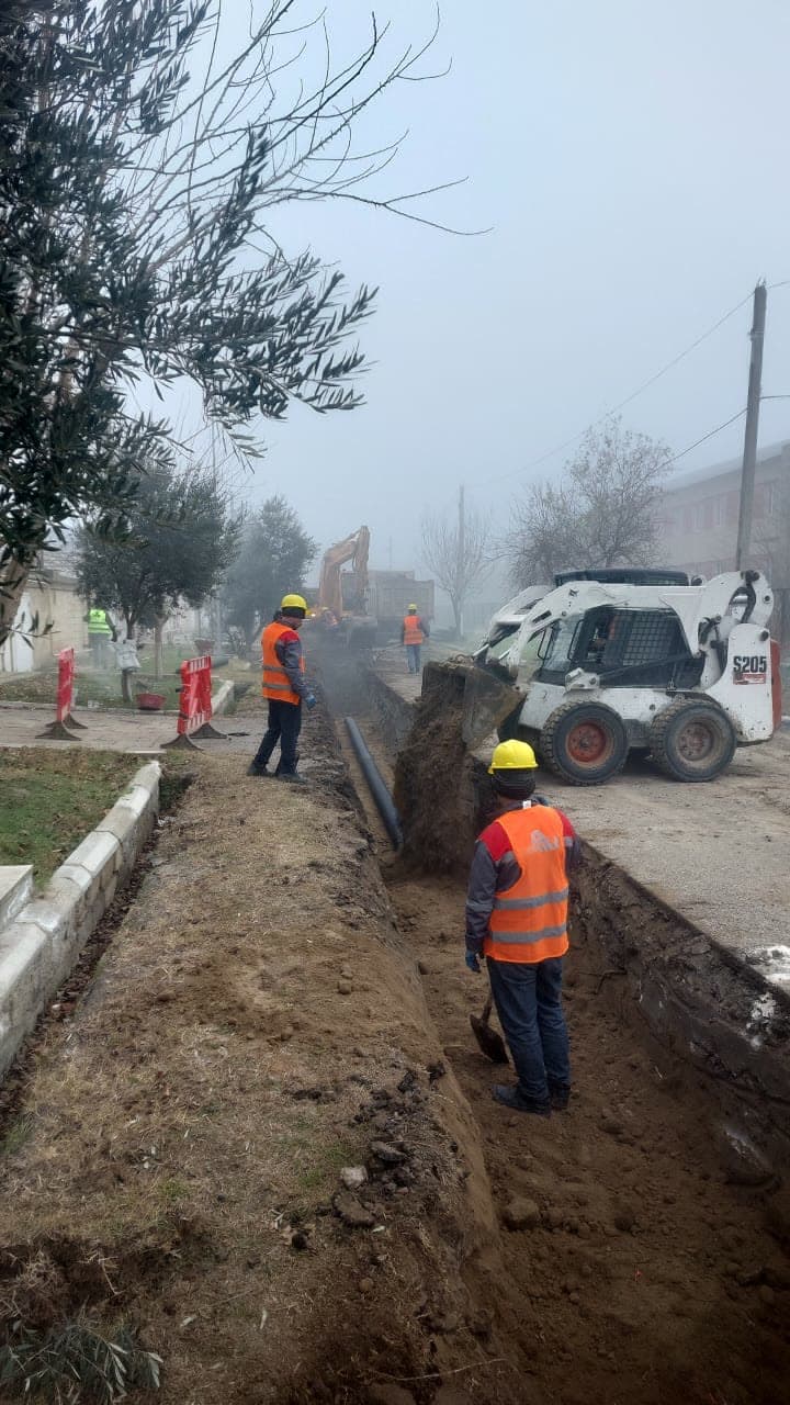 Qış şəraitində boru xəttinin çəkilməsi